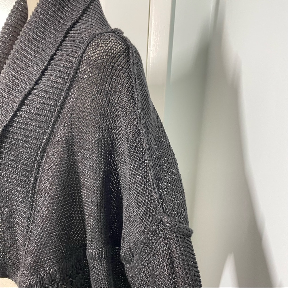 TSE Black 100% Linen Open Cardigan Shrug  size S NWT - Picture 12 of 17
